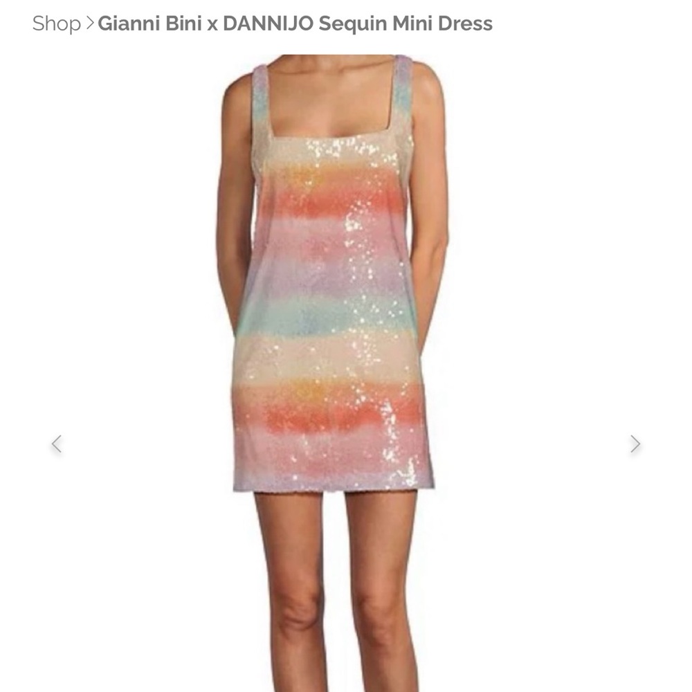 ANTONIO MELANI Multicolor Sequin Mini Dress